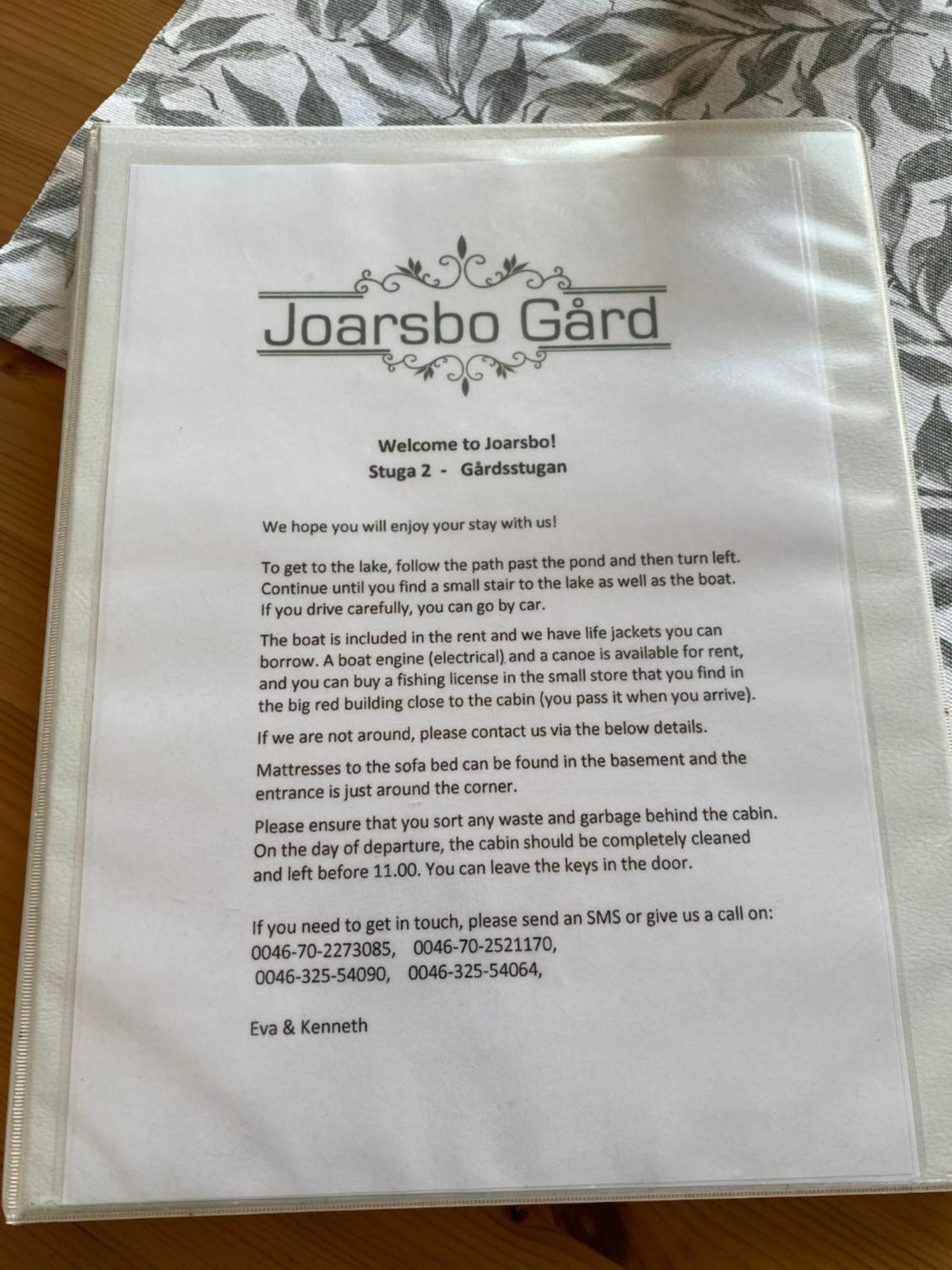 Joarsbo, Stuga 2, Gardsstugan Kalv Bagian luar foto